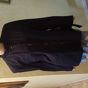 Ralph Lauren, ladies' navy blue long sleeve jacket. Size 14. NWT